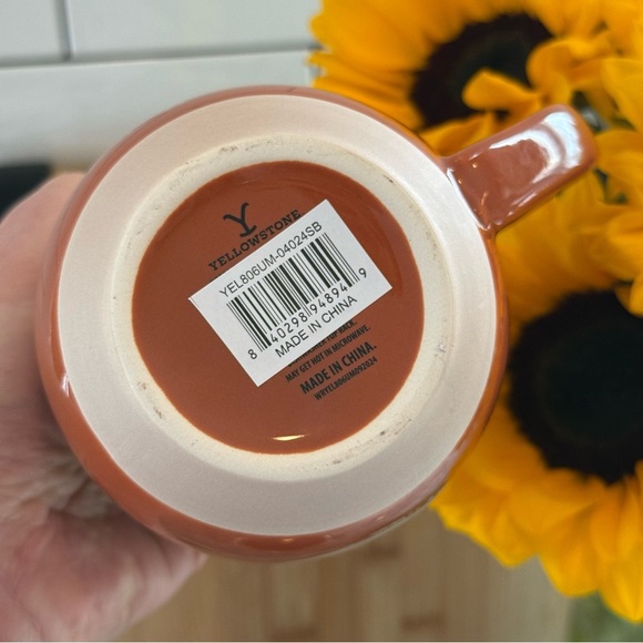 NWT Silver Buffalo Authentic Dutton Ranch Mug - Rust Orange Ceramic 16 oz - Picture 6 of 6